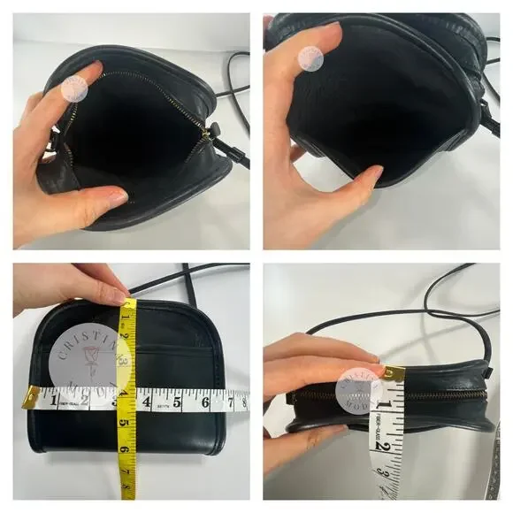 Vintage Coach Abbie Zip Bag 9017 Black 1998 USA - Picture 10 of 10